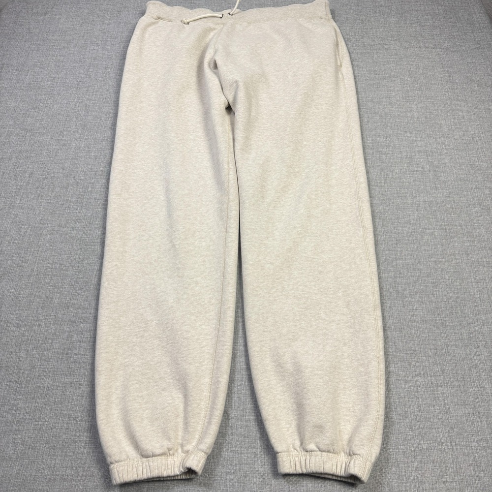Polo Ralph Lauren Fleece Sweatpants Mens‎ M Beige Lined Drawstring Pockets